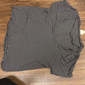 Mossimo striped shirt sleeve fun front top